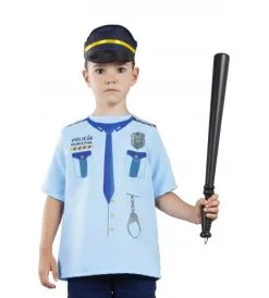 CAMISA Y GORRA POLICÍA INFANTIL