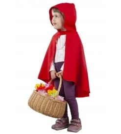 CAPA ROJA CON CAPUCHA INFANTIL